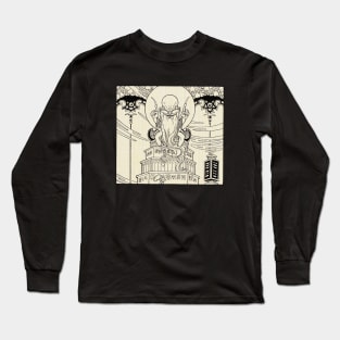 creepy wisdom bookplate Long Sleeve T-Shirt